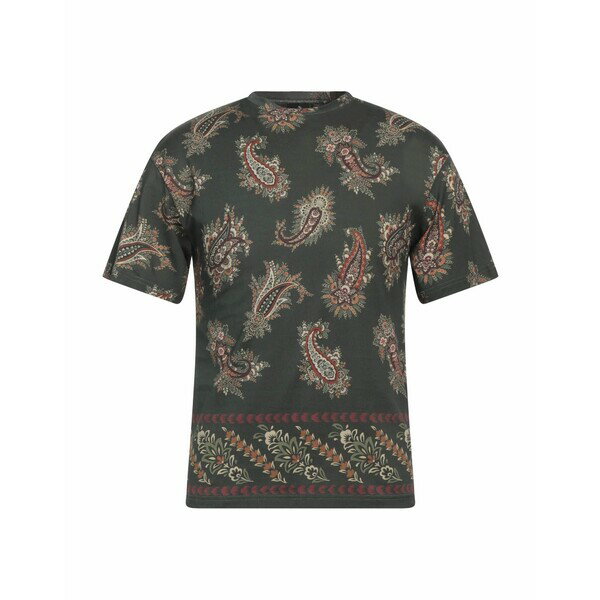 【送料無料】 エトロ メンズ Tシャツ トップス T-shirts Green