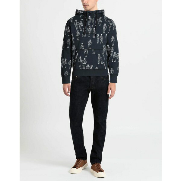 【送料無料】 モスキーノ メンズ パーカー・スウェットシャツ アウター Sweatshirts Blue