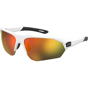 アンダーアーマー メンズ サングラス・アイウェア アクセサリー Under Armour Adult TUNED Playmaker Sunglasses White/Orange