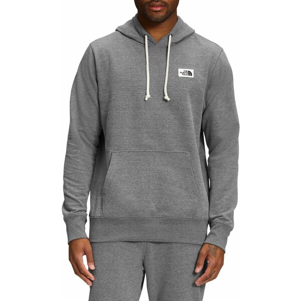 ノースフェイス メンズ パーカー・スウェットシャツ アウター The North Face Men's Heritage Patch Pullover Hoodie Tnf Medium Grey Heather