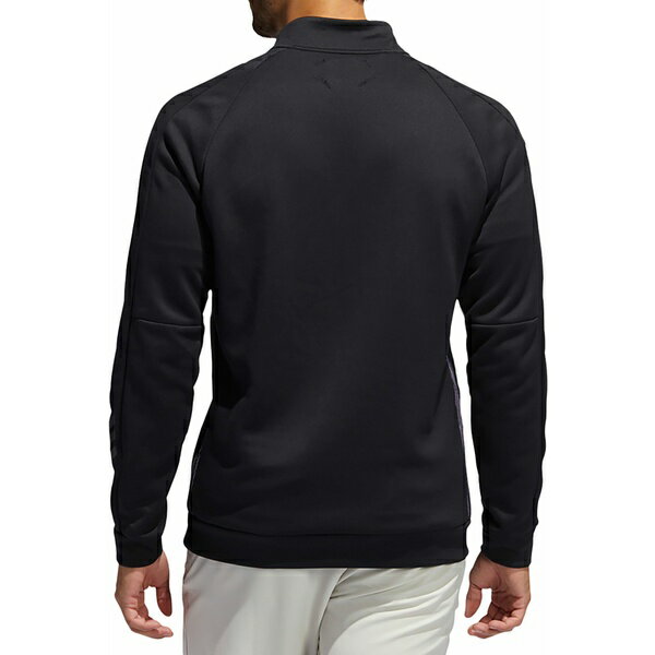 アディダス メンズ ジャケット＆ブルゾン アウター Adidas Men's adicross Recycled Polyester 1/4 Zip Golf Pullover Black