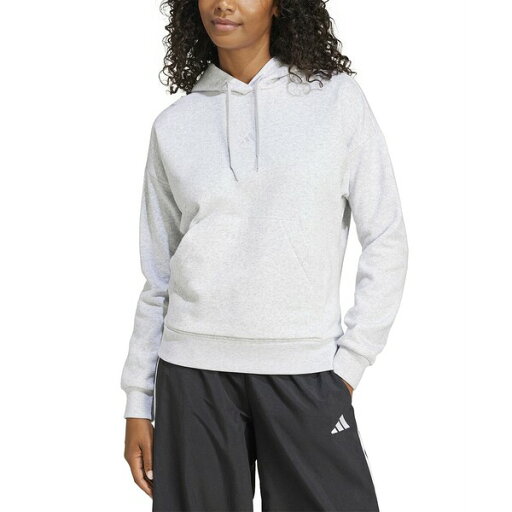 アディダス レディース パーカー・スウェットシャツ アウター Women's Essentials Long-Sleeve Logo Hoodie Light Grey Heather/white アディダス レディース パーカー・スウェットシャツ アウター Women's Essentials Long-Sleeve Logo Hoodie Light Grey Heather/white