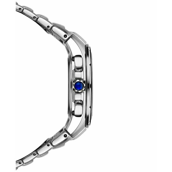 セイコー メンズ 腕時計 アクセサリー Men's Solar Chronograph Coutura Stainless Steel Bracelet Watch 45mm SSG009 Silver