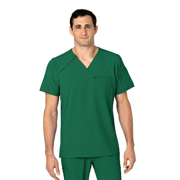 ウィンク メンズ シャツ トップス Men's RENEW EZ Zip Scrub Top Hunter