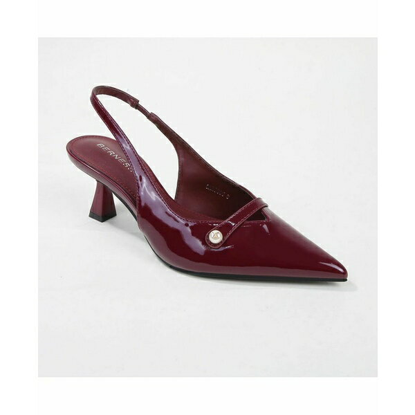 バーネス レディース パンプス シューズ Caris Patent Slingback Pump Burgundy
