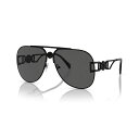 ヴェルサーチ レディース サングラス&アイウェア アクセサリー Unisex Sunglasses, Mirror VE2255 Matte Black