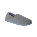 アイソトナー メンズ サンダル シューズ Men's Textured Knit Kai Closed Back Slippers with Gel-Infused Memory Foam Dark Charcoal Heather