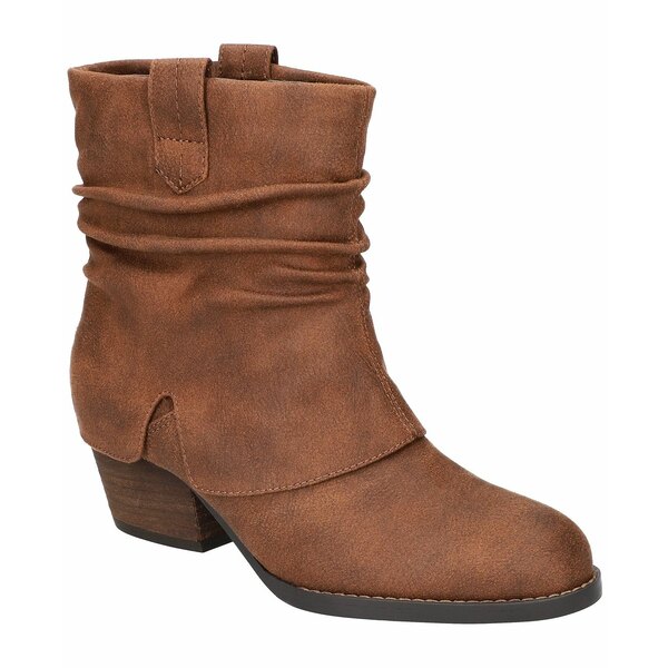 ベラヴィータ レディース ブーツ シューズ Women's Twyla Slouch Block Heel Ankle Round Boots Tan