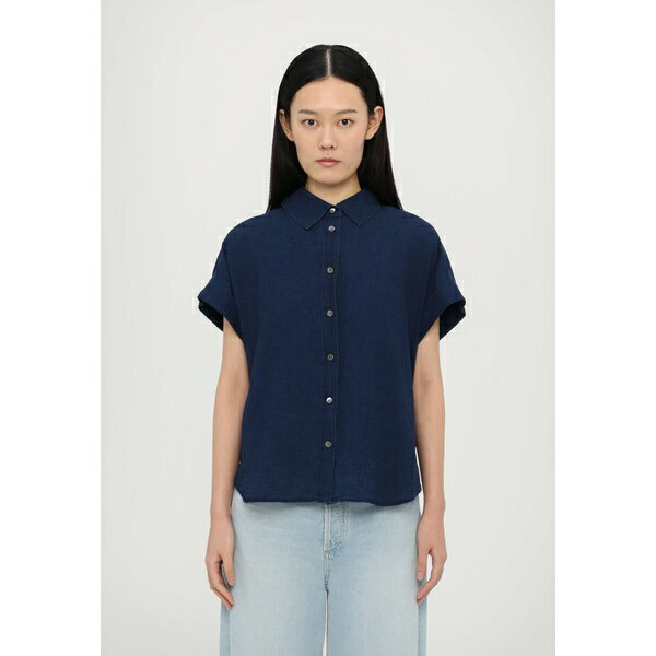 クローズド レディース シャツ トップス SLEEVELESS SHIRT - Button-down blouse - dark blue denim