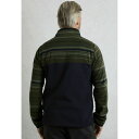 ウィアードフィッシュ メンズ サンダル シューズ GILBERT 1/4 ZIP STRIPED - Fleece jumper - fir green