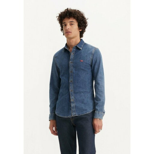 リーバイス メンズ サンダル シューズ BATTERY SLIM - Shirt - trinity medium wash リーバイス メンズ サンダル シューズ BATTERY SLIM - Shirt - trinity medium wash