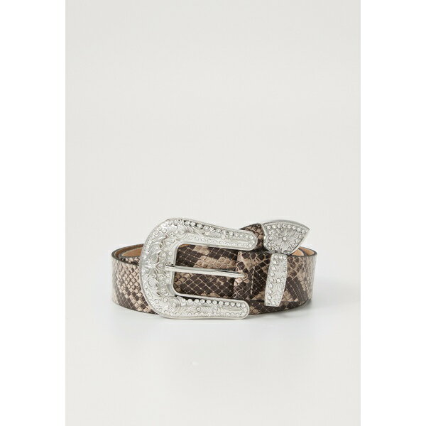 ヴァネッティ レディース ベルト アクセサリー BIG BELT - Belt - beige/dark brown