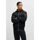 ボス メンズ サンダル シューズ STEELE - Zip-up sweatshirt - dark blue