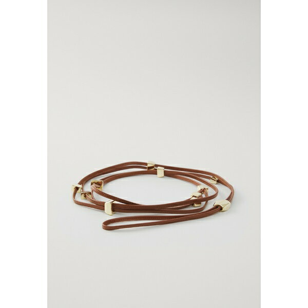 ピンコ レディース ベルト アクセサリー BELT TUBOLARE - Waist belt - marrone leone/brushed gold