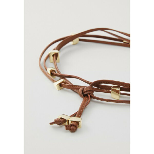 ピンコ レディース ベルト アクセサリー BELT TUBOLARE - Waist belt - marrone leone/brushed gold