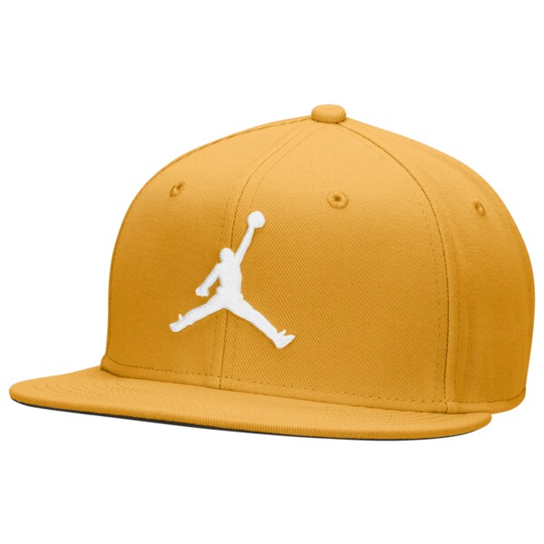 ジョーダン メンズ 帽子 アクセサリー Jordan Pro Snapback Jumpman Yellow Ochre/White