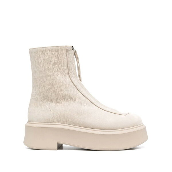 ザロウ レディース ブーツ＆レインブーツ シューズ platform ankle boots beige