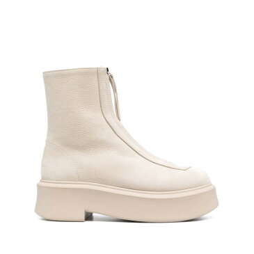 ザロウ レディース ブーツ＆レインブーツ シューズ platform ankle boots beige