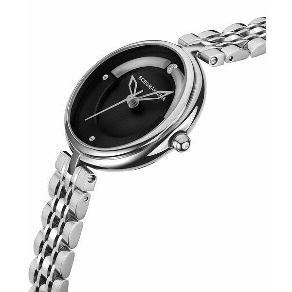 ビーシービージーマックスアズリア レディース 腕時計 アクセサリー Women s 3 Hands Silver-Tone Stainless Steel Bracelet Watch 32 mm Silver
