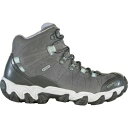 オボズ レディース ハイキング スポーツ Bridger Mid B-Dry Hiking Boot - Women's Hazy Gray