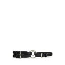 yz t[ fB[X xg ANZT[ TRI-STRAP O-RING LEATHER BELT Black