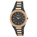 {u}bL Y rv ANZT[ Unisex Quartz Two-Tone Rose Alloy Watch 40mm Two-Tone Rose