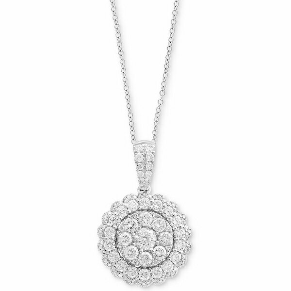 GtB[ RNV fB[X lbNXE`[J[Ey_ggbv ANZT[ Rock Candy by EFFY&reg; Halo Cluster Pendant Necklace (1-1/5 ct. t.w.) in 14k White or Yellow Gold White Gold