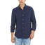    ȥåץ Men's Sunset Fluid Long-Sleeve Shirt Smart Blue