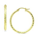 Wj xj[j fB[X sAXCO ANZT[ Small Textured Hoop Earrings in 18k Gold-Plated Sterling Silver, 3/4