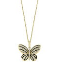 エフィー コレクション レディース ネックレス・チョーカー・ペンダントトップ アクセサリー EFFY® Diamond Butterfly 18