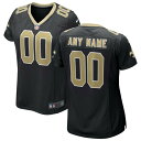 iCL fB[X jtH[ gbvX New Orleans Saints Nike Women's Custom Game Jersey Black