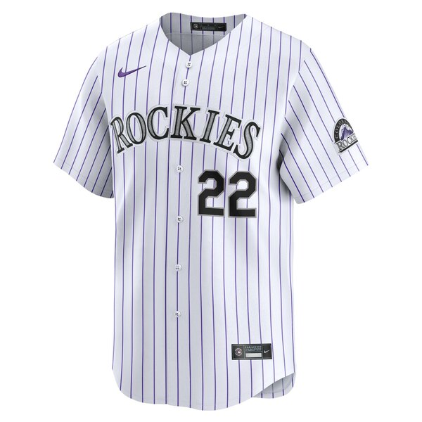 ʥ  ˥ե ȥåץ Nolan Jones Colorado Rockies Nike Home Limited Pla...