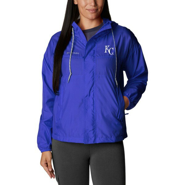 コロンビア ウィンドブレーカー レディース コロンビア レディース ジャケット＆ブルゾン アウター Kansas City Royals Columbia Women's Flash Challenger FullZip Windbreaker Jacket Royal