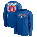 ファナティクス メンズ Tシャツ トップス Texas Rangers Fanatics Branded Personalized Cooperstown Collection Winning Streak Long Sleeve TShirt Royal