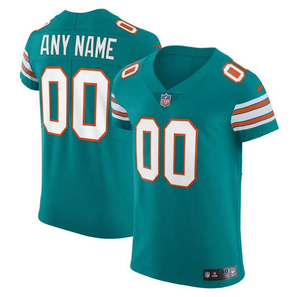 ナイキ メンズ ユニフォーム トップス Miami Dolphins Nike Elite Vapor Untouchable Custom Jersey Aqua