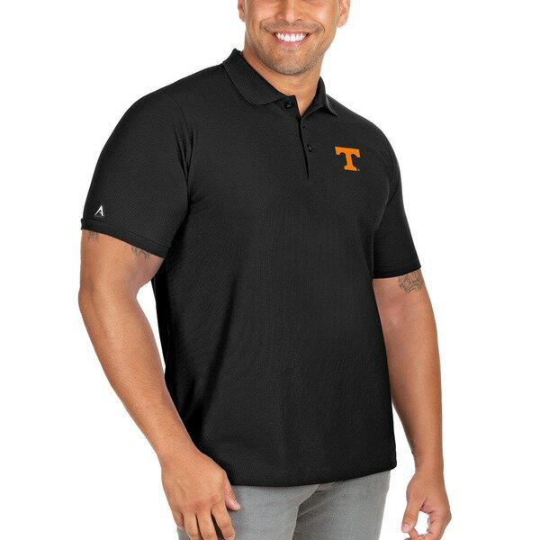 AeBOA Y |Vc gbvX Tennessee Volunteers Antigua Big & Tall Legacy Pique Polo Black