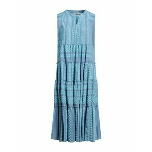 【送料無料】 デヴォーション ツインズ レディース ワンピース トップス Midi dresses Azure