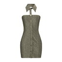 【送料無料】 アニエバイ レディース ワンピース トップス Mini dresses Gold