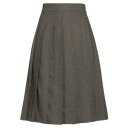 【送料無料】 ル 17 セプタンブル レディース スカート ボトムス Midi skirts Brown