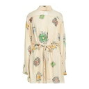 【送料無料】 ロベルトカヴァリ レディース ワンピース トップス Mini dresses Beige