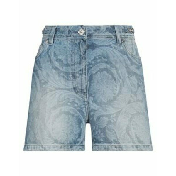 【送料無料】 ヴェルサーチ レディース デニムパンツ ボトムス Denim shorts Blue