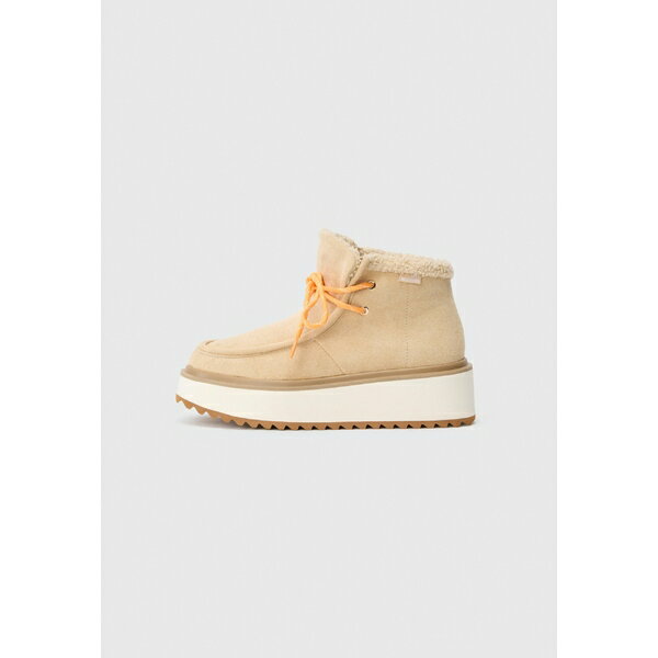 ラブ モスキーノ レディース ブーツ シューズ POWER - Lace-up ankle boots - beige