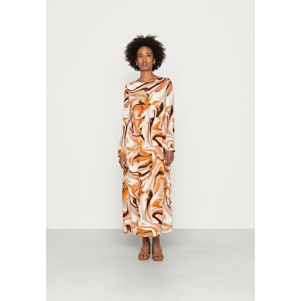 リッチ アンド ロイヤル レディース ワンピース トップス PRINTED DRESS - Maxi dress - pumpkin