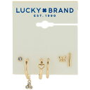 ラッキーブランド レディース ピアス&イヤリング アクセサリー Gold-Tone 6-Pc. Set Pavé Single Earrings Gold