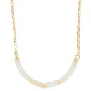 ラッキーブランド レディース ネックレス・チョーカー・ペンダントトップ アクセサリー Gold-Tone Gemstone Beaded Collar Necklace, 16-1/2