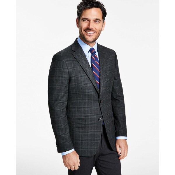 ȥߡ ҥե  㥱åȡ֥륾  Men's Modern-Fit Plaid Sport Coat Olive/brown