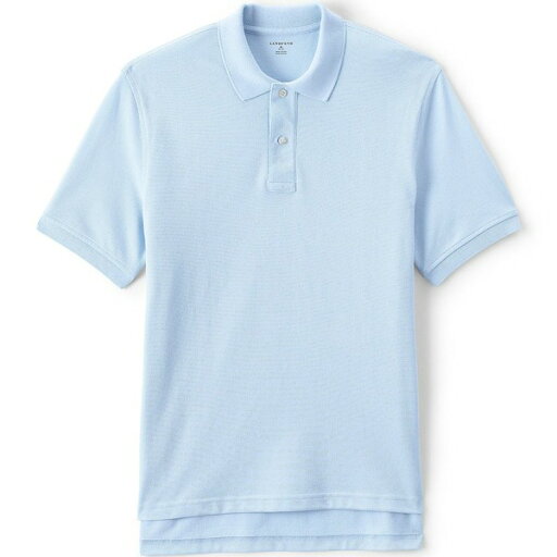 ランズエンド メンズ ポロシャツ トップス Men's School Uniform Short Sleeve Mesh Polo Shirt Blue ランズエンド メンズ ポロシャツ トップス Men's School Uniform Short Sleeve Mesh Polo Shirt Blue
