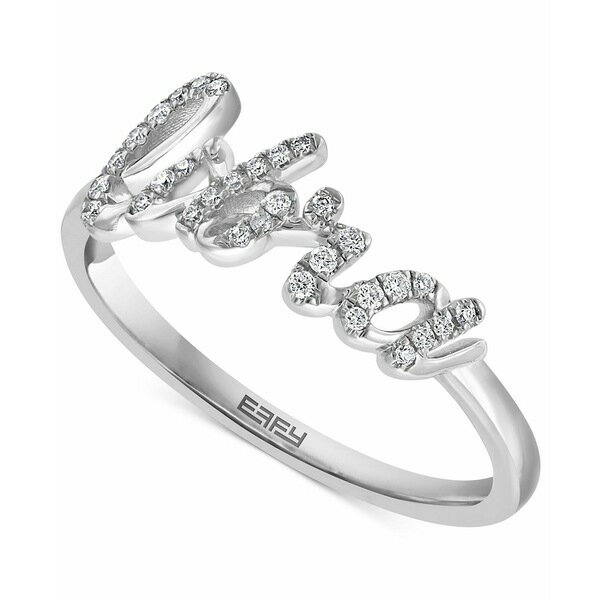 ե 쥯 ǥ  ꡼ EFFY® Diamond Zodiac Libra Ring (1/10 ct. t.w.) in Sterling Silver Sterling Silver