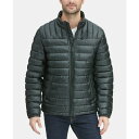 トミー ヒルフィガー メンズ ジャケット＆ブルゾン アウター Men 039 s Quilted Faux Leather Puffer Jacket Black