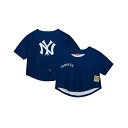 ~b`F&lX fB[X TVc gbvX Women's Navy New York Yankees Cooperstown Collection Crop T-shirt Navy